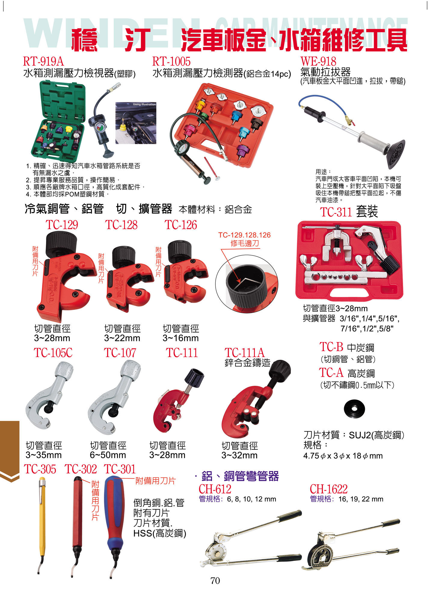 汽车钣金,水箱维修工具