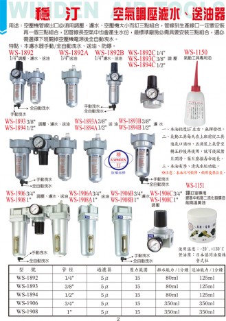 空气调压滤水、送油器