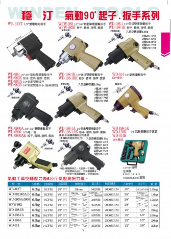 气动90°起子、扳手